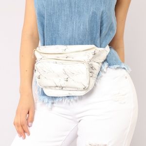Marble Fanny Pack
